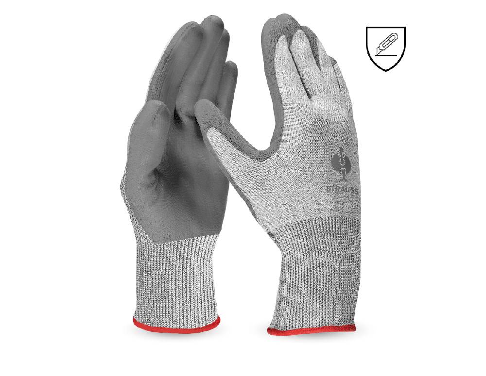 Strauss PU-Schnittschutzhandschuhe, cut C Saisonschlussverkauf