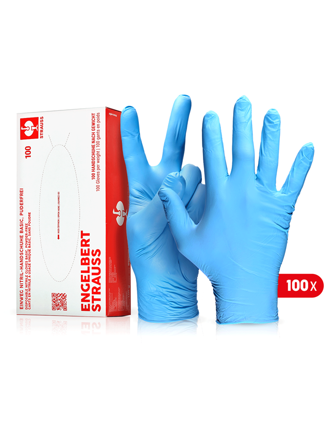 Strauss Einweg Nitril-Handschuhe Basic, puderfrei Begrenzte Freigabe