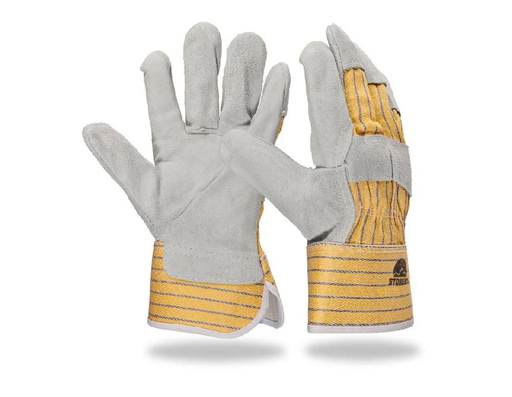 Strauss Spaltleder-Handschuhe Kostenlose Rückgabe