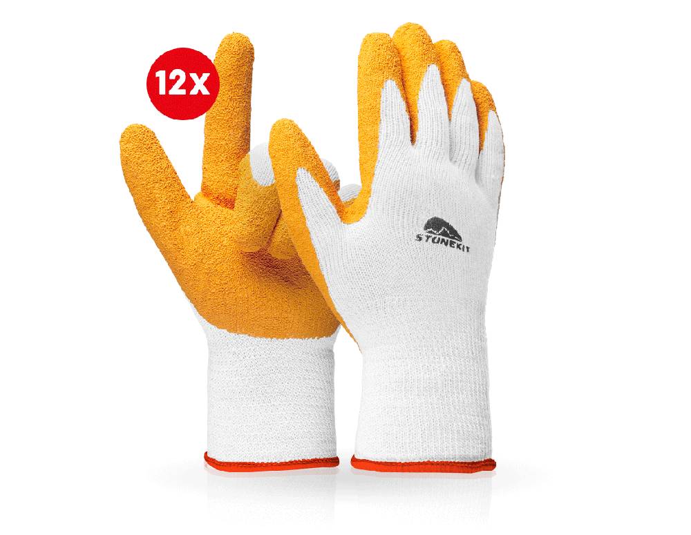 Strauss Latex-Strickhandschuhe Eco-Grip II, 12er Pack Bis zu 65% Rabatt
