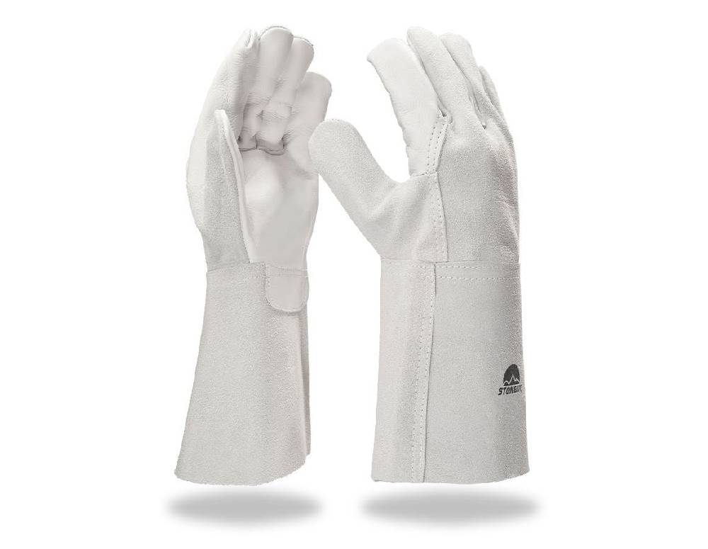 Strauss Leder-Schweißerhandschuhe, lang 50% Rabatt mit kostenlosem Versand