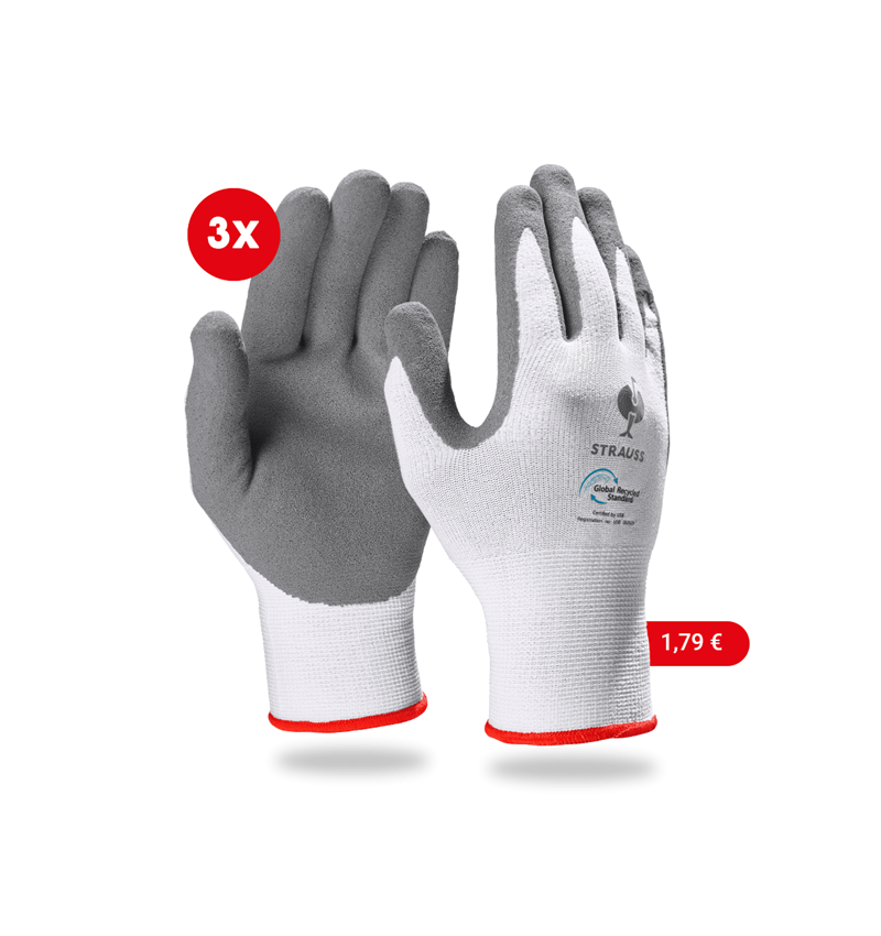 Strauss e.s. Nitrilschaum-Handschuhe recycled, 3 Paar Begrenzt auf 3 Tage