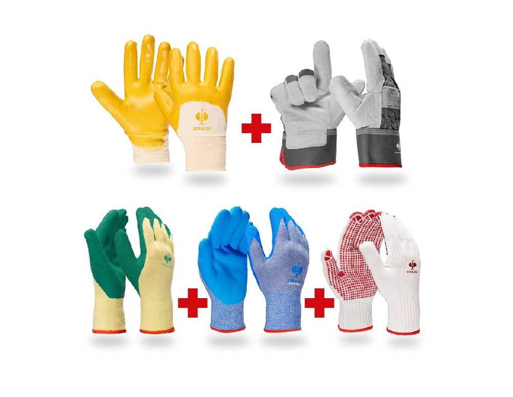 Strauss Handschuh- Profi Set Bau Vatertagsangebot