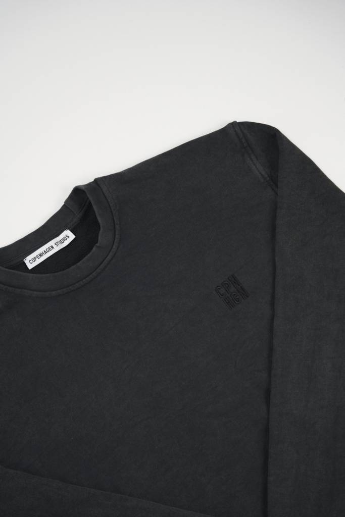 Studio Copenhagen CPH SWEAT 12 cotton washed black Günstiger Verkauf