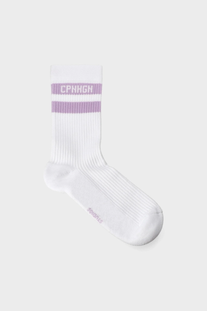 Studio Copenhagen CPH SOCKS 3 cotton blend white/lavender Jubiläumsangebot