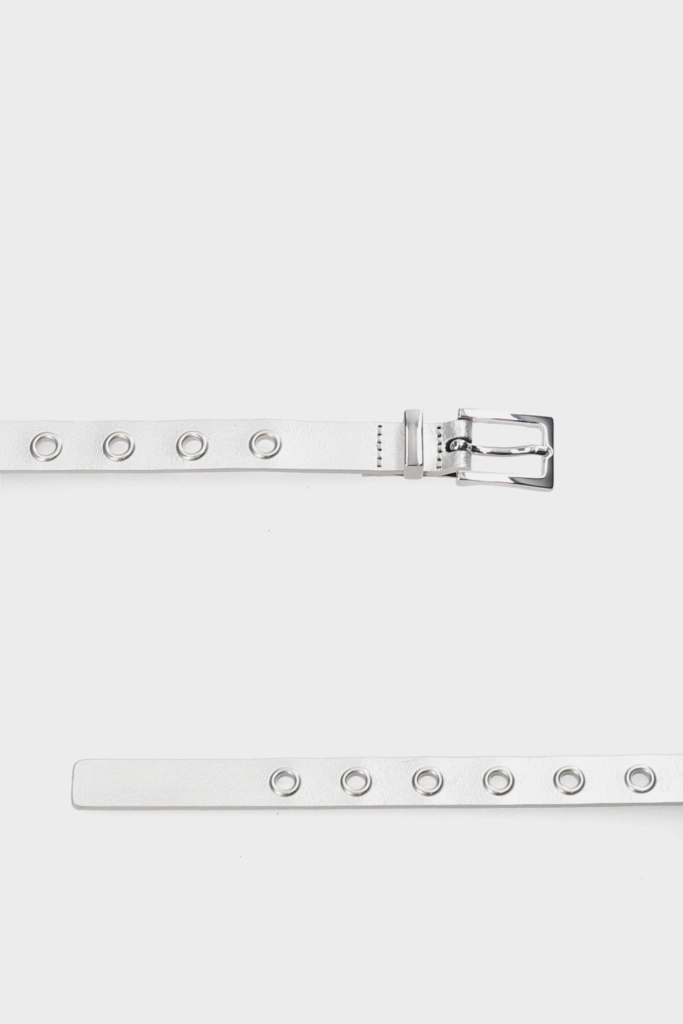 Studio Copenhagen CPH BELT 1 leather silver Lagerräumung