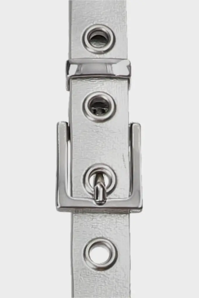 Studio Copenhagen CPH BELT 1 leather silver Lagerräumung