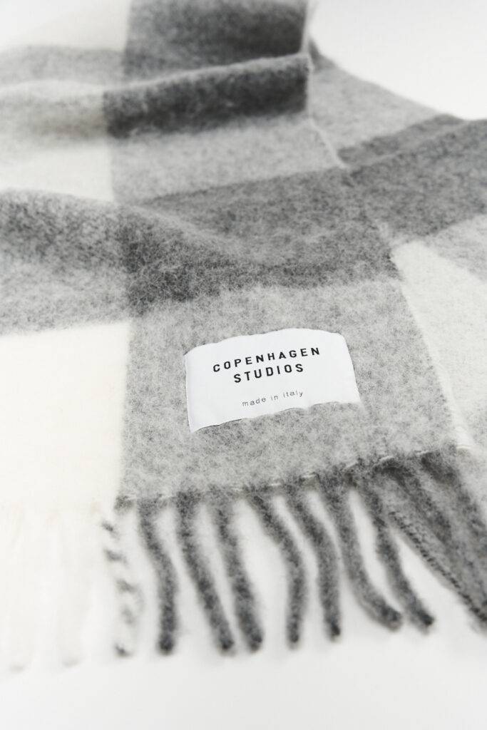 Studio Copenhagen CPH SHAWL 4 wool mix grey melange Neueste Mode