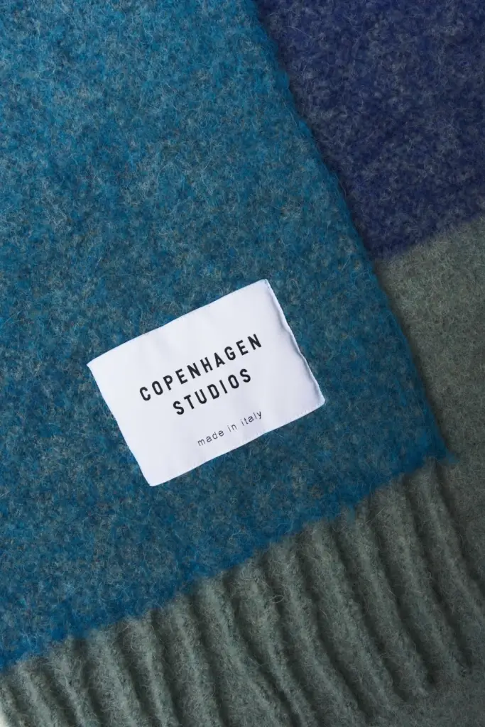 Studio Copenhagen CPH SHAWL 11 wool mix turquoise Online Outlet