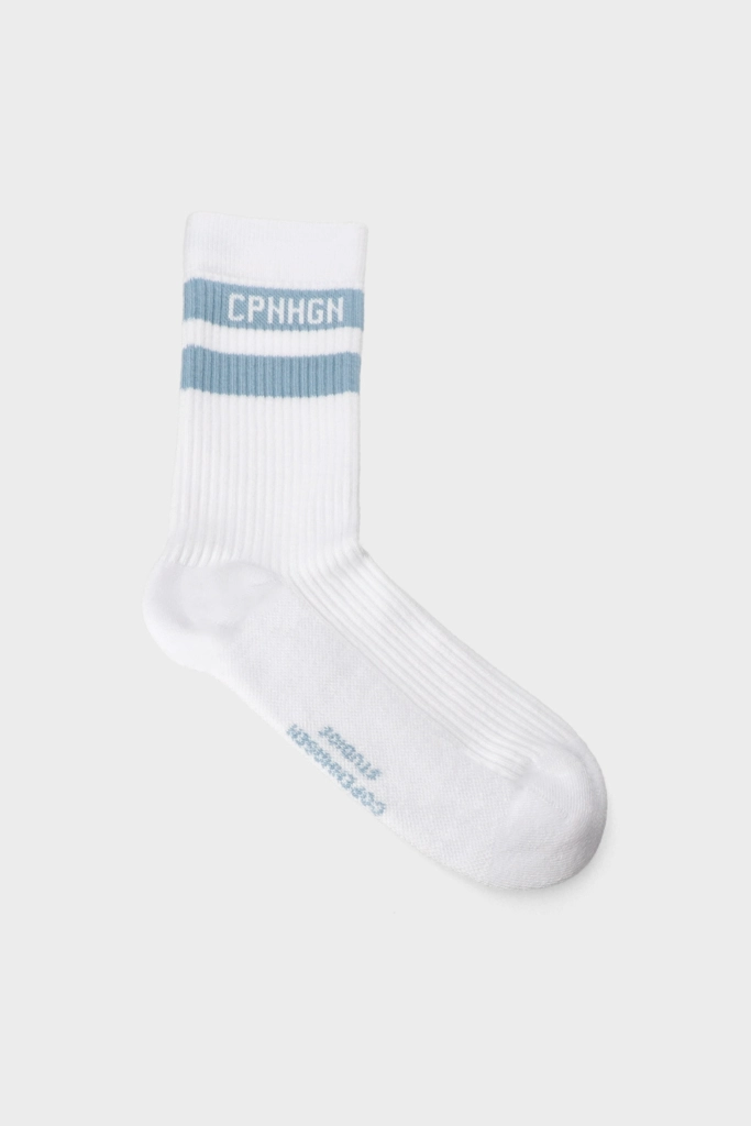 Studio Copenhagen CPH SOCKS 3 cotton blend white/light blue Exklusive Angebote