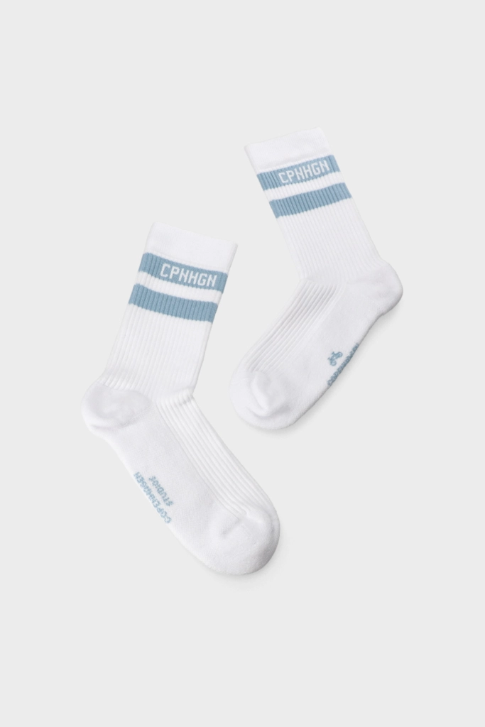 Studio Copenhagen CPH SOCKS 3 cotton blend white/light blue Exklusive Angebote