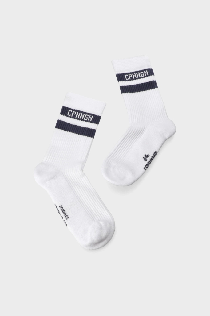 Studio Copenhagen CPH SOCKS 3 cotton blend white/navy Blitzangebot