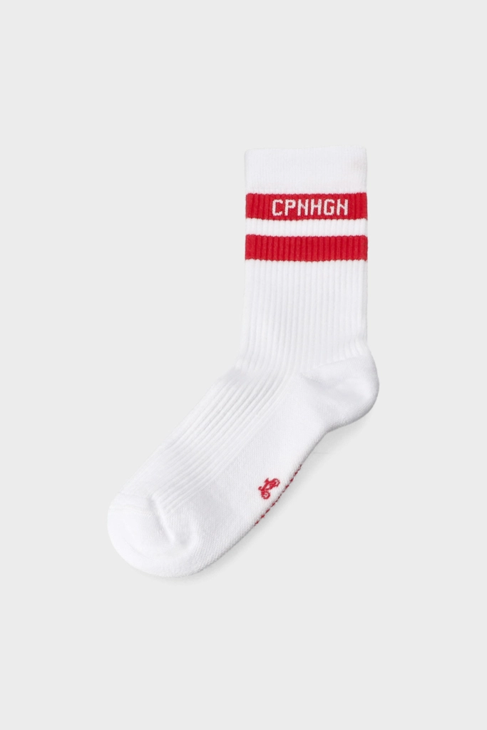 Studio Copenhagen CPH SOCKS 3 cotton blend white/red Große Rabatte