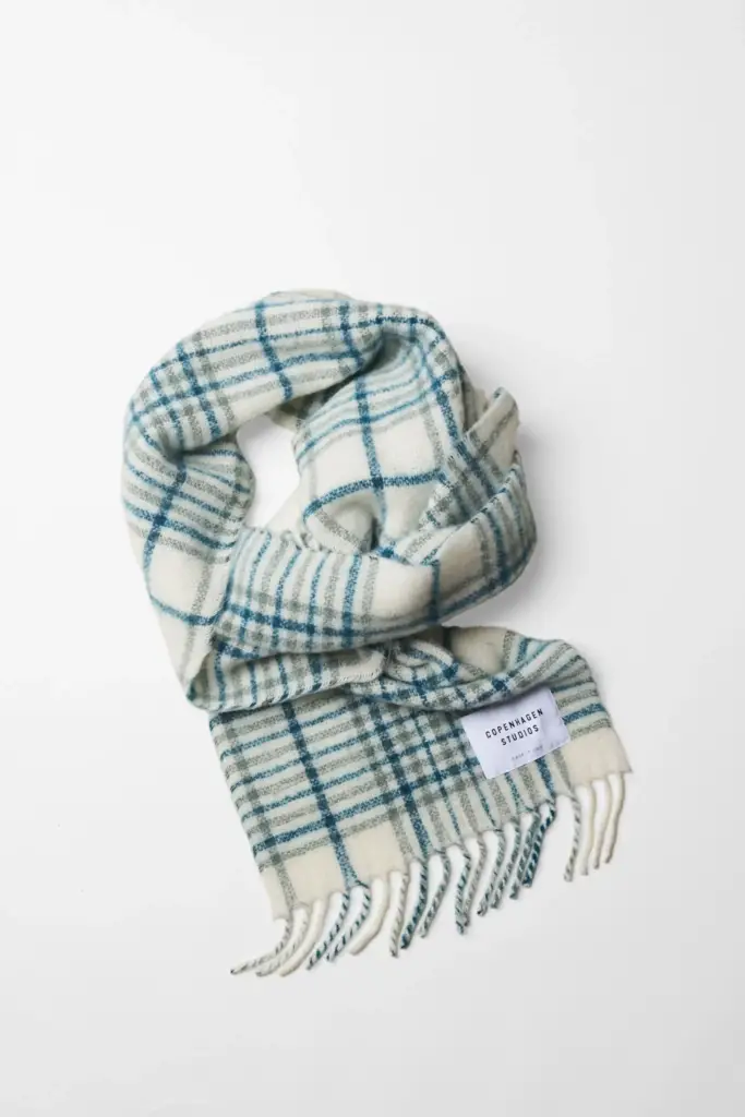 Studio Copenhagen CPH SHAWL 10 wool mix turquoise Tägliche Deals