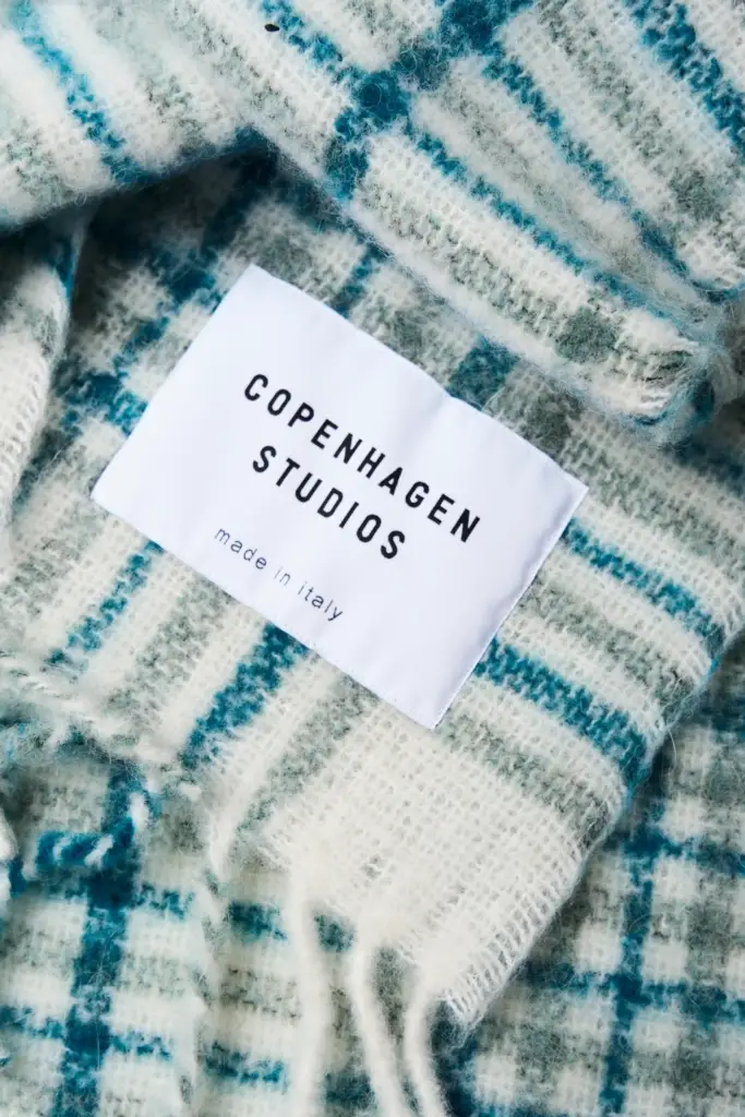 Studio Copenhagen CPH SHAWL 10 wool mix turquoise Tägliche Deals