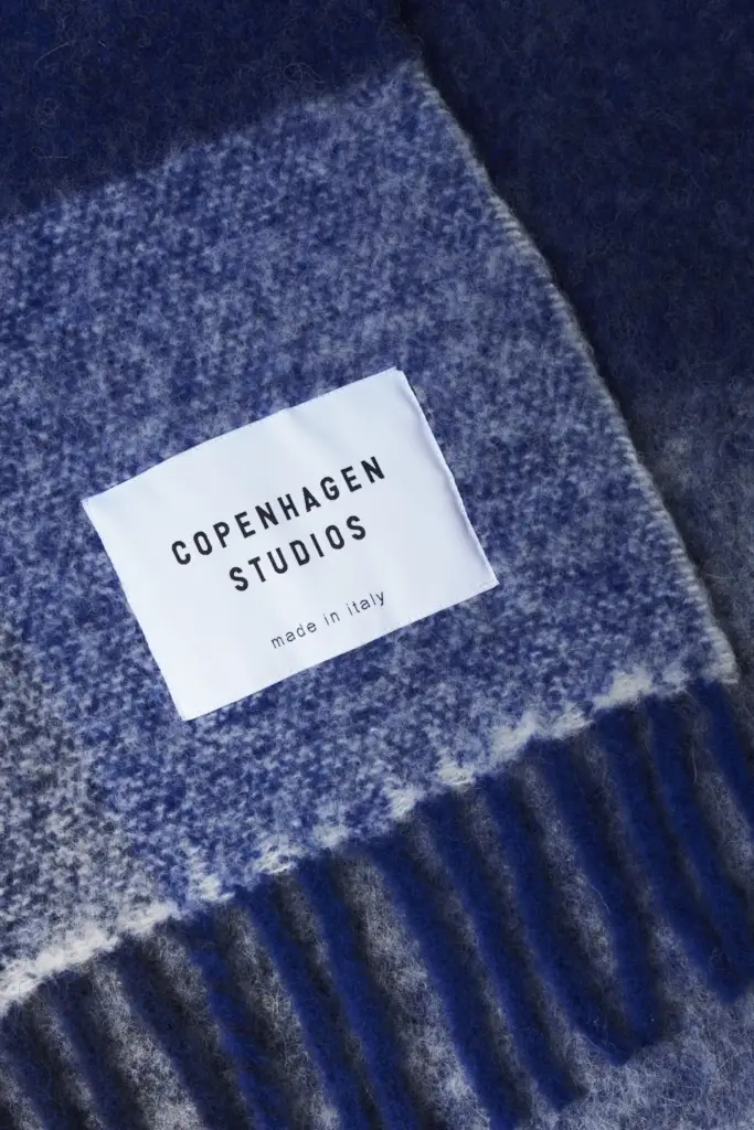 Studio Copenhagen CPH SHAWL 4 wool mix royal blue Tiefpreis