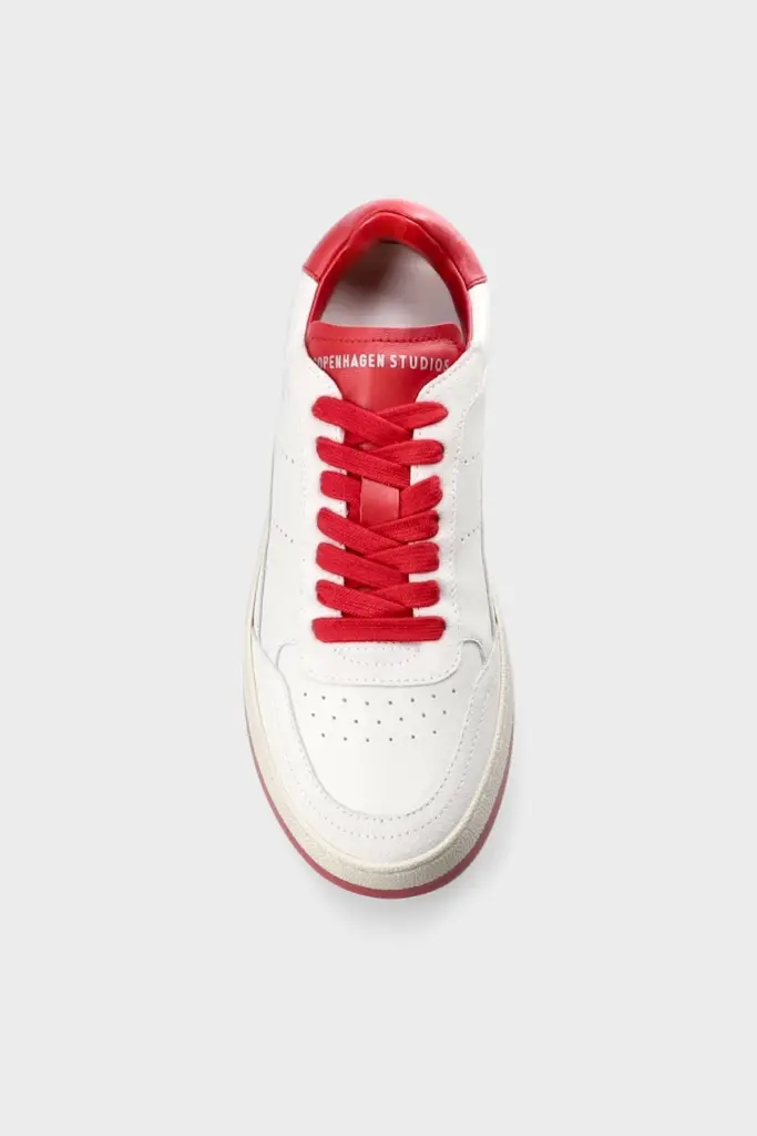Studio Copenhagen CPH27M leather mix white/red Top Angebot