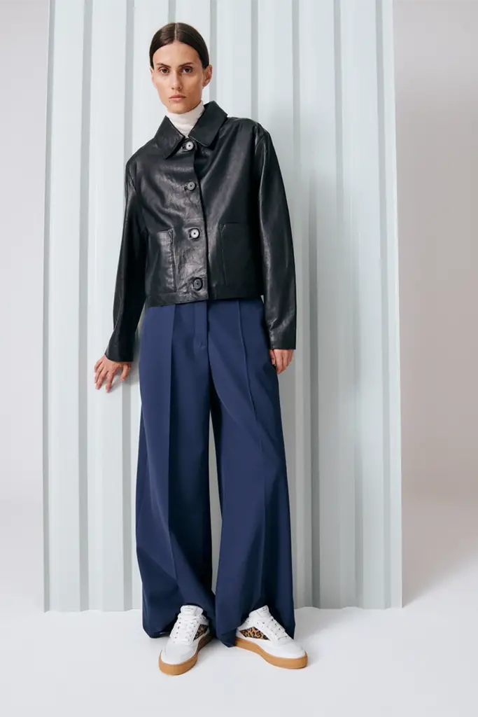 Studio Copenhagen CPH90 leather mix white/leo Riesige Rabatte