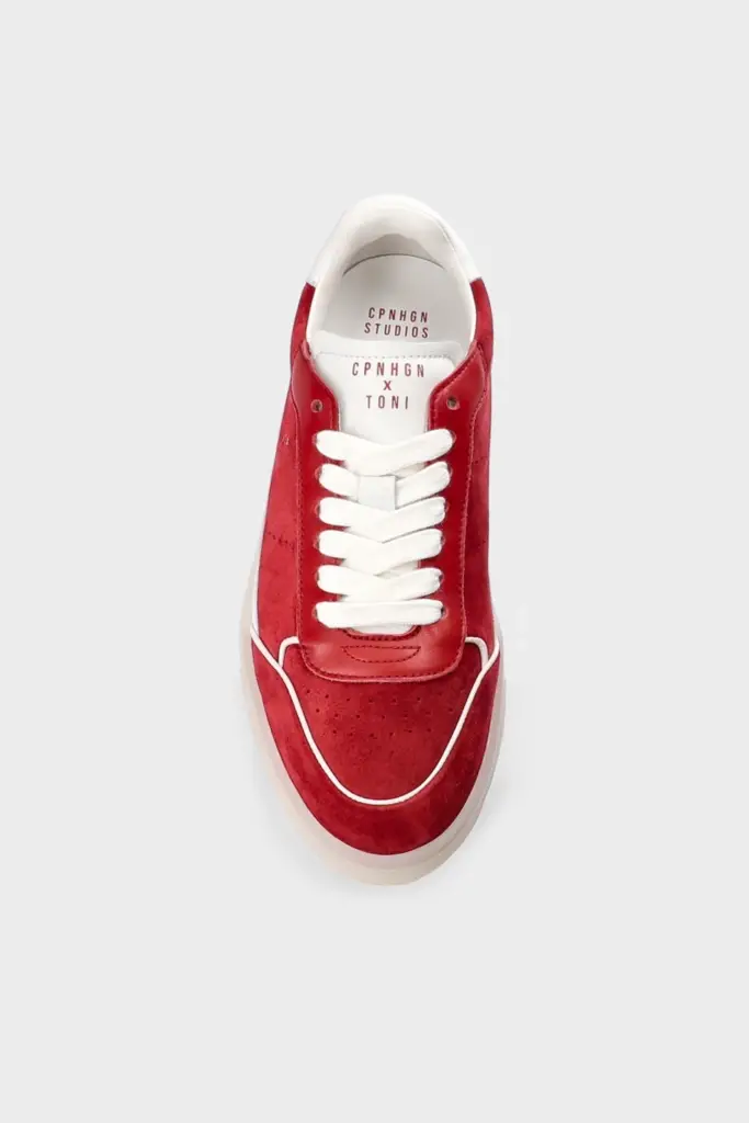 Studio Copenhagen CPH253 x Toni Garrn leather mix red/white 50% Rabatt mit kostenlosem Versand