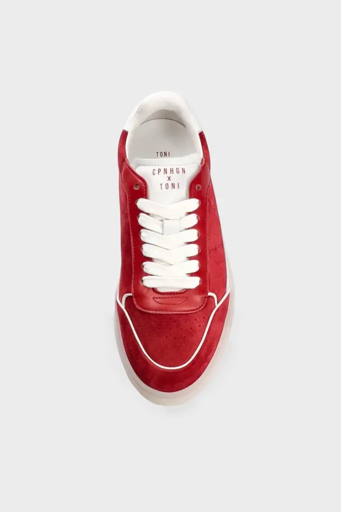 Studio Copenhagen CPH253 x Toni Garrn leather mix red/white 50% Rabatt mit kostenlosem Versand