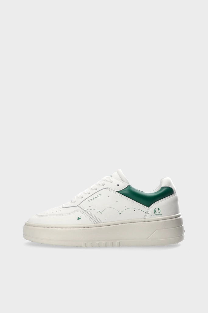 Studio Copenhagen CPH LONDON leather white/green Kostenloser Versand international
