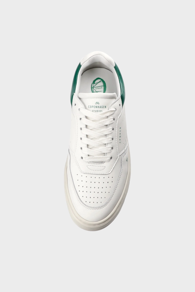 Studio Copenhagen CPH LONDON leather white/green Kostenloser Versand international